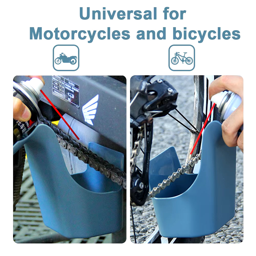 Motorcycle Bike Chain Oil Storage Tool Box Chain Cleaning Oil Splash-Proof Tool Agent Widely Used Chain Oil Anti-Spray Tool
